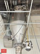 S/S Depositing Funnel with Air-Actuated Gate Valve and Duct - Rigging Fee: $1,500