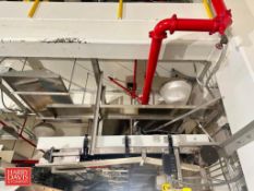 S/S Framed Overhead Bell Conveyor: 6’ x 13' with Variable Speed Drive and S/S Hood (Subject to BULK