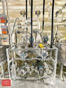 (2) 5 Gallon Jacketed S/S Kettles with Waukesha-Cherry Burrell Positive Displacement Pumps, S/S Rack