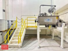 Marion Mixers S/S Dry Ingredient Paddle Blender with 10 HP Drive, 5 HP Blower Platform: 138” x 72” w