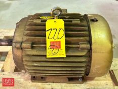 Baldor 10 HP 1,180 RPM and Sew-Eurodrive 30 HP 1,780 RPM Motors - Rigging Fee: $300