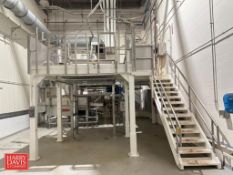 Platform with Stairs and Handrail: (3) Sections, 20’ x 76