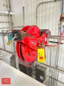 Reelcraft Air Hose Reel and Hose Station with Valves and Hose Sprayer - Rigging Fee: $200