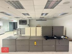 (12) 2-Drawer Filing Cabinets with (6) Clamp-on Desk Lights - Rigging Fee: $500