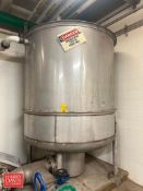 1,000 Gallon S/S Tank - Rigging Fee: $1,500