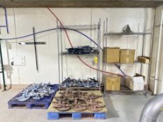 Assorted Dust Collector Doors, Gaskets and (2) S/S Speed Racks - Rigging Fee: $300