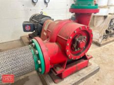 Bell and Gossett Centrifugal Pump, Model: VSC5BF with US 50 HP 1,775 RPM Motors: Mounted on Base - R