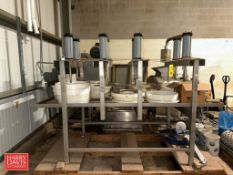 8-Station S/S Cheese Wheel Press: 1’ with Molds - Rigging Fee: $400