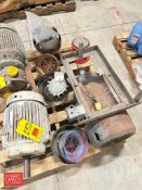 Assorted Motors, Pump Parts and Motor Parts - Rigging Fee: $150