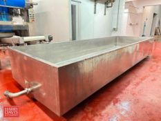 S/S Finishing Table: 17’ x 64” x 23