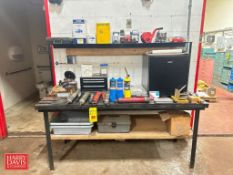 Assorted Hand Pumps, Propane Tanks, Chisels, Buffing Wheels, Galanz Mini Fridge, Staplers and Tapers