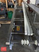 S/S Conveyor Frame: 128” Length x 23” Width (Location: Edison, NJ) - Rigging Fee: $125
