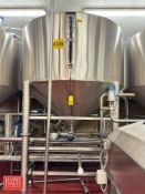 2010 Comat Insulated 500 Gallon S/S Dome-Top, Cone-Bottom Ricotta Flocculation Tank with Steam
