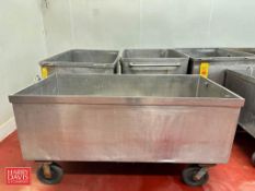 S/S Portable Tub: 60” x 30” x 20