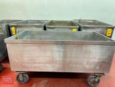 S/S Portable Tub: 60” x 30” x 20