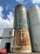 Crepaco 30,000 Gallon Jacketed S/S Silo, S/N: B1537 with Horizontal Agitation, S/S Air Valve, Sensor