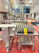 Mettler Toledo Check Weighing System with 19” x 15” S/S Roller Conveyor/Scale, Digital HMI