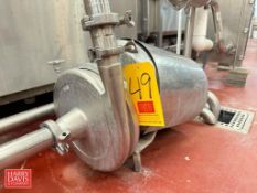 Centrifugal Pump with Siemens Motor and S/S Motor Cover: Mounted on S/S on Base - Rigging Fee: $150