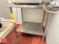 S/S Table: 3’ x 30