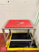S/S Table: 33” x 2’ with (2) Mats - Rigging Fee: $150