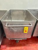 S/S Portable Tub: 4’ x 32” x 2’ - Rigging Fee: $175