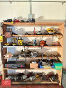 Assorted Power Tools, Including: Heat Gun, Drills, Saws, Sanders, Chargers, Hammers and Equipment