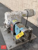 Waukesha Cherry-Burrell Positive Displacement Pump, Model: 064, S/N: 154212: Mounted on S/S Base