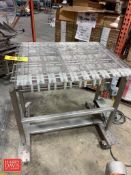 S/S Frame Mesh Conveyor: 28” Length x 32” Width with Gear Reducing Drive and Lenze Variable