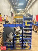 Assorted Parts, Including: Union Valves, PVC Fittings, Gear Box Parts and Valve Parts