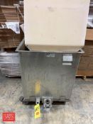 Scherping System 75 Gallon S/S Single Shell Portable Tank with Poly Cone Bin, Model: 2030