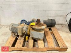 (2) Right Angle Drives and Dayton 5 HP 1,745 RPM Motor - Rigging Fee: $150