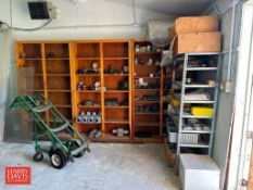 Assorted Chain, Valves, Sprockets, Circuits, Outlet Covers and Gang Boxes, Bearings, Light Bulbs