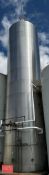 Walker 25,000 Gallon Jacketed All S/S Milk Silo, S/N: VSHT-5869-R with Horizontal Agitation, S/S Air