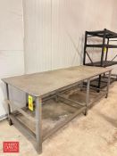 S/S Table: 8’ x 3’ - Rigging Fee: $150