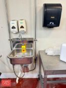 Sani-Lav S/S Hand Sink with Knee Controls, Hand Soap, Sanitizer and Paper Towel Dispensers