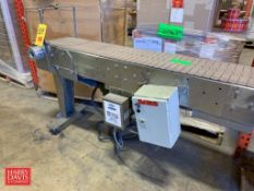S/S Frame Power Product Conveyor: 122” Length x 12” Width (Location: Edison, NJ) - Rigging Fee: $125