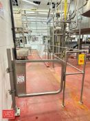 S/S Safety Railing: 69' x 3' Height with (2) S/S Safety Gates - Rigging Fee: $725