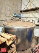 1,000 Gallon S/S Tank with Vertical Agitation - Rigging Fee: $600