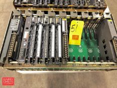 Allen-Bradley 16-Slot I/O Chassis, Model: 1771-A4B with (7) I/O Modules, Power Supply and Remote I/O