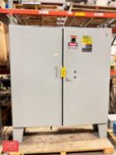 Control Cabinet: 73 Width x 84” Height x 12” Depth