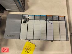 Allen-Bradley SLC 5/04 CPU with (6) I/O Modules, Model: 1746–P2 and Power Supply