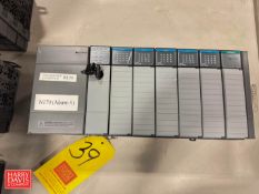 Allen-Bradley SLC 5/04 CPU with (6) I/O Modules, Model: 1746–P2 and Power Supply