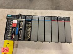 Siemens Simatic CPU, Model: T1435 with (7) Input and Output Modules and Power Supply