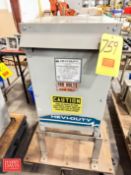 EGS Hevi-Duty Transformer: 15 kVA , 240 x 480 H.V., 120/240 L.V., 125/63 AMP, 60 Hz