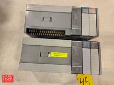 Allen-Bradley SLC 500 Processors Units with (2) I/O Modules, Model: 1747-L40E and 1747-L40A