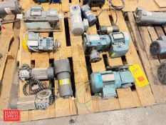 SEW-EURODRIVE, Baldor, Brother and other Gear Reducing Drives and Motors