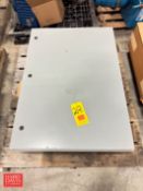 Control Cabinet: 30” Length x 42” Width x 8” Depth