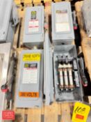 Assorted Square D Safety Switches: 100/30 AMP