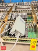 Allen-Bradley 16-slot I/O Racks with (15), (12), (11) and (10) Modules