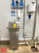 S/S Hand Sink with Foot Controls, Hand Soap and Paper Towel Dispensers - Rigging Fee: $125